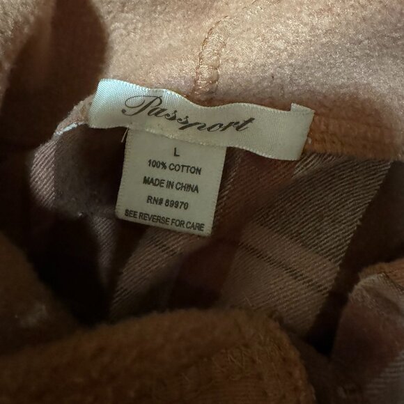 Passport lightweight flannel button-up jacket with hood - Picture 4 of 5